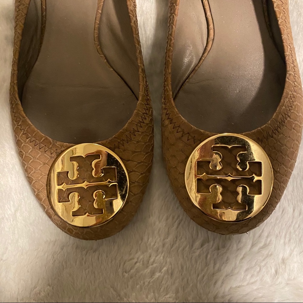 Tory Burch Minnie Travel Ballet Flat - snakeskin